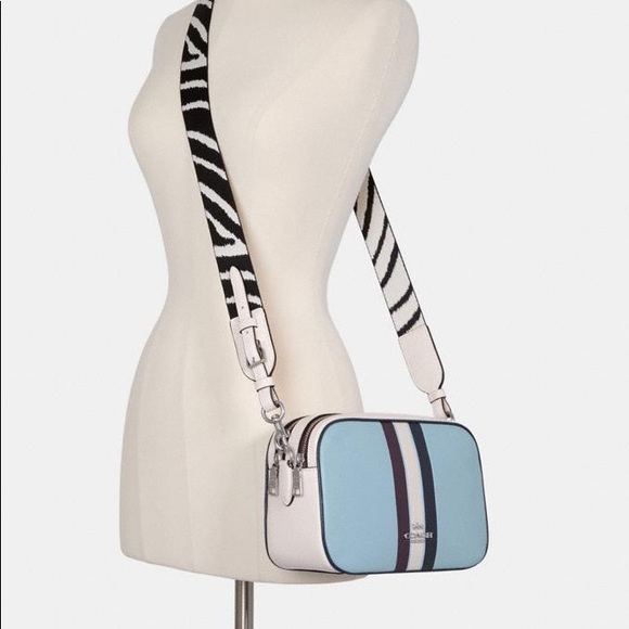New💃Coach Jes Crossbody In Colorblock With Stripe - Picture 9 of 10